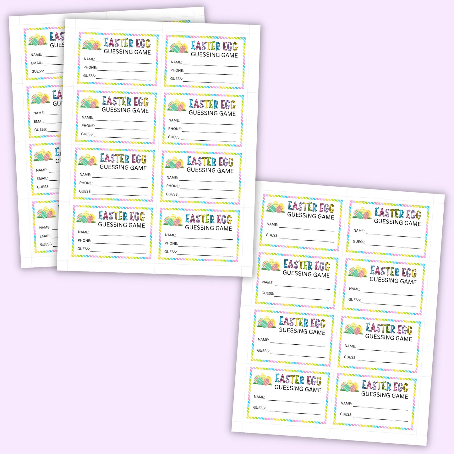 Easter Egg Guessing Game