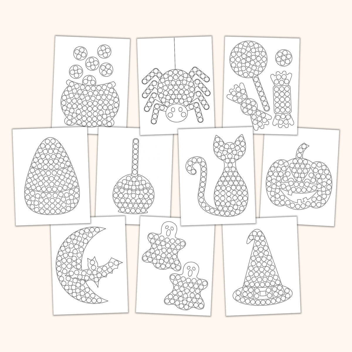 Halloween Dot Marker Pages