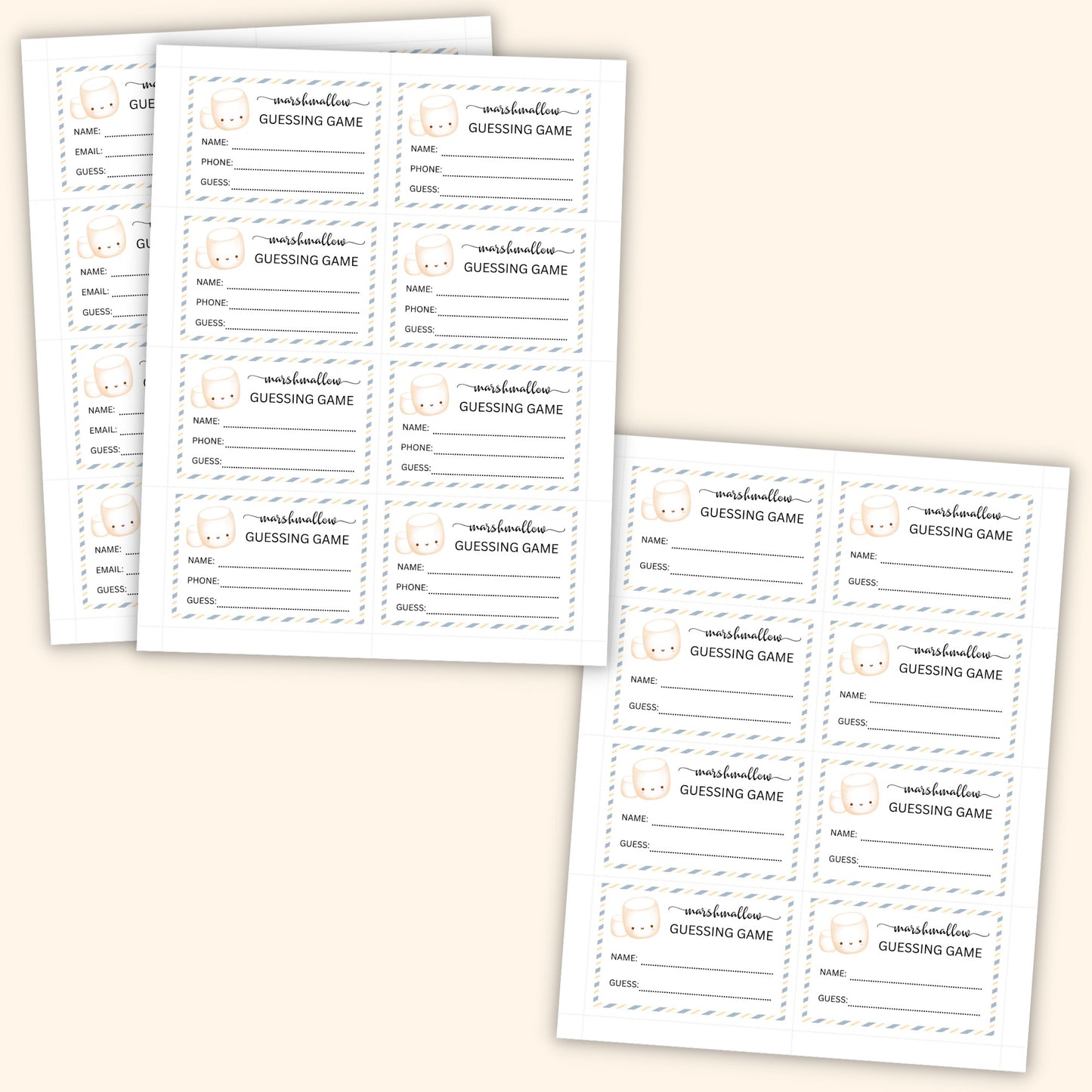 Marshmallow Guessing Game