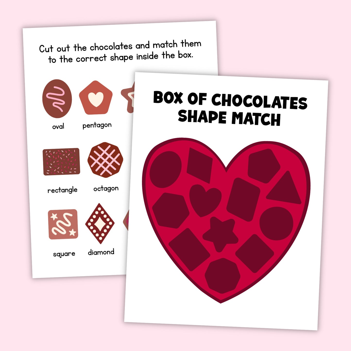 Valentine Chocolate Shape Matching Game