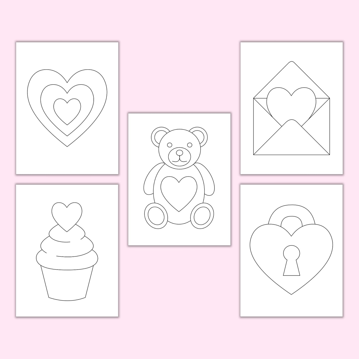 Valentine's Day Torn Paper Craft