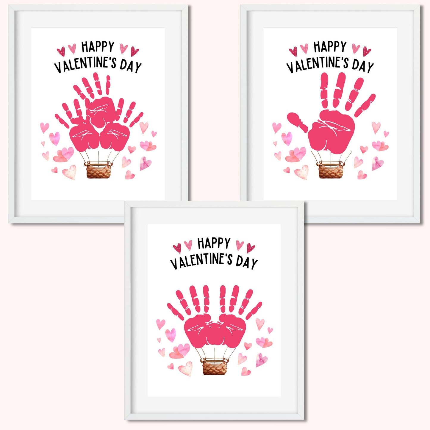 Valentine Hot Air Balloon Handprint Kit