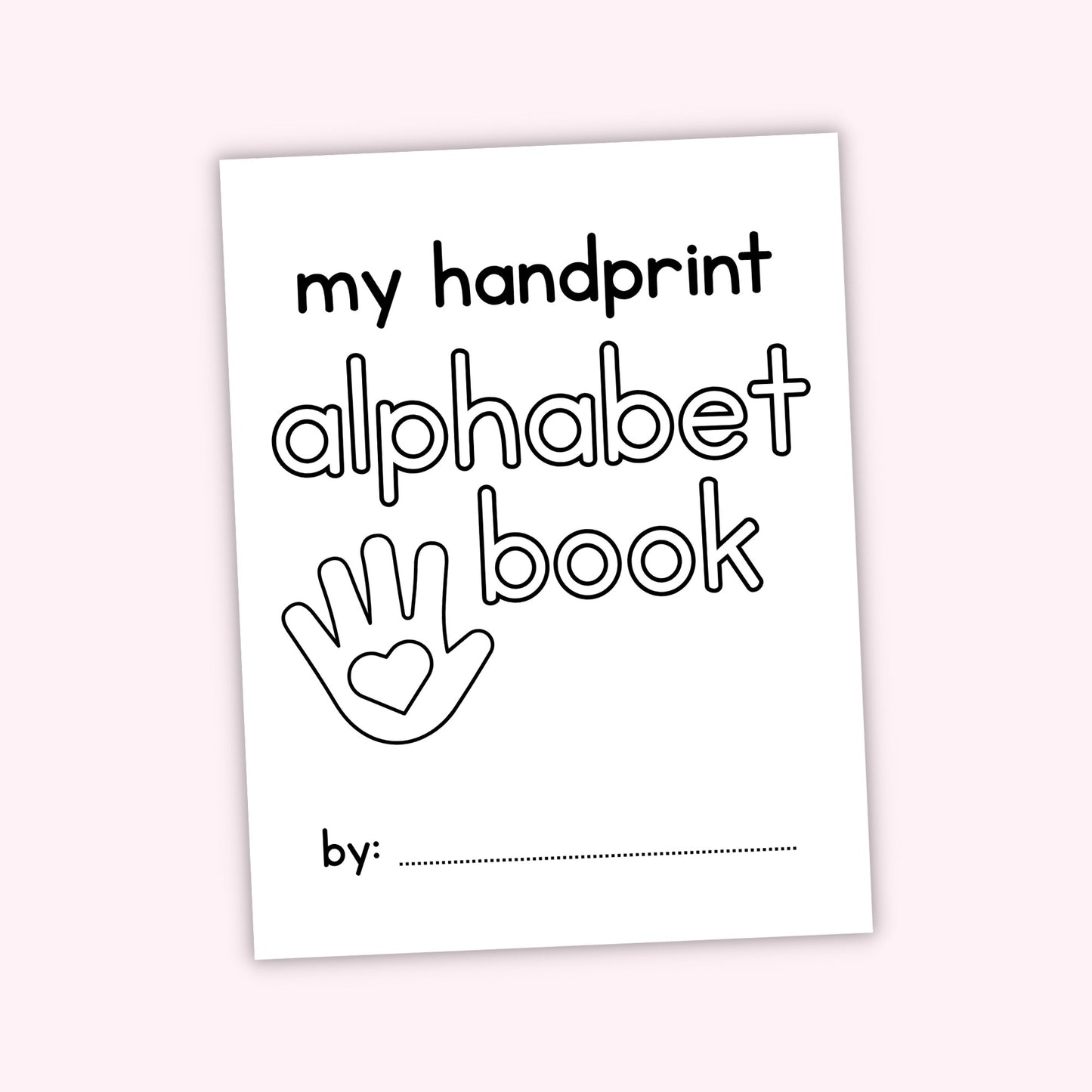 Alphabet Handprint Book