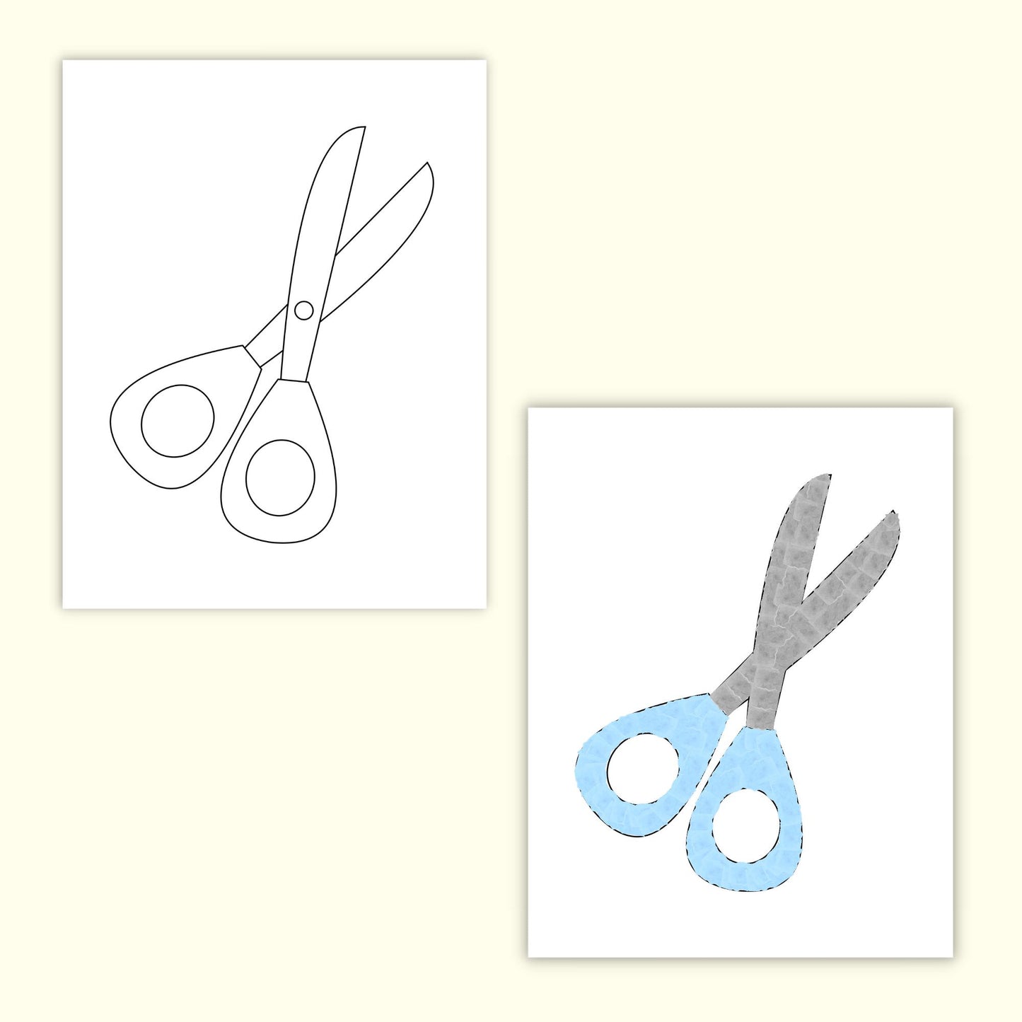 Back-to-School Torn Paper Craft