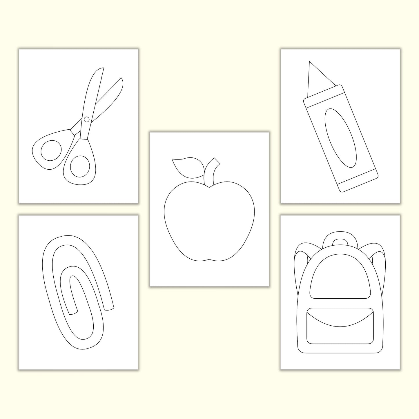 Back-to-School Torn Paper Craft