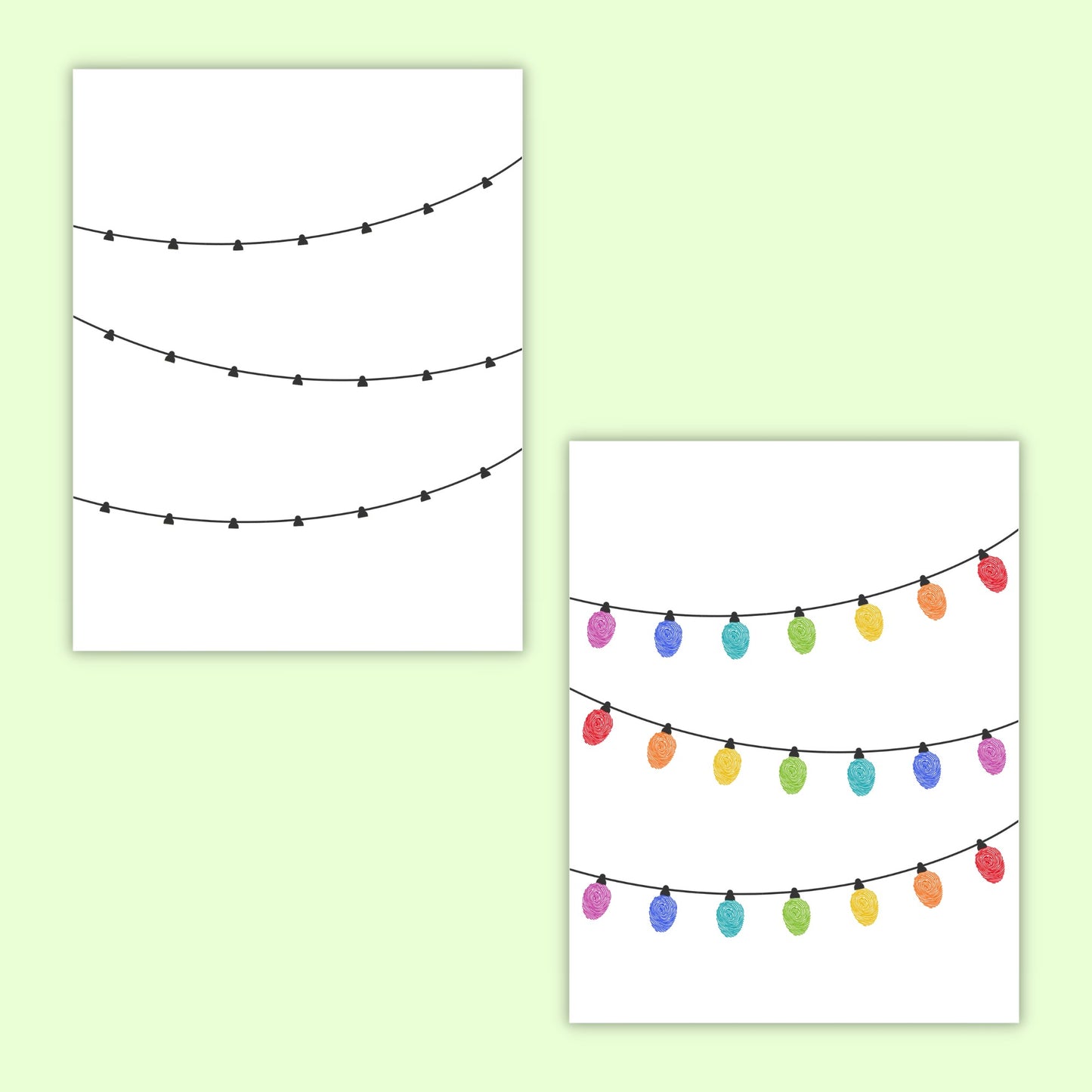 Christmas Fingerprint Art Bundle