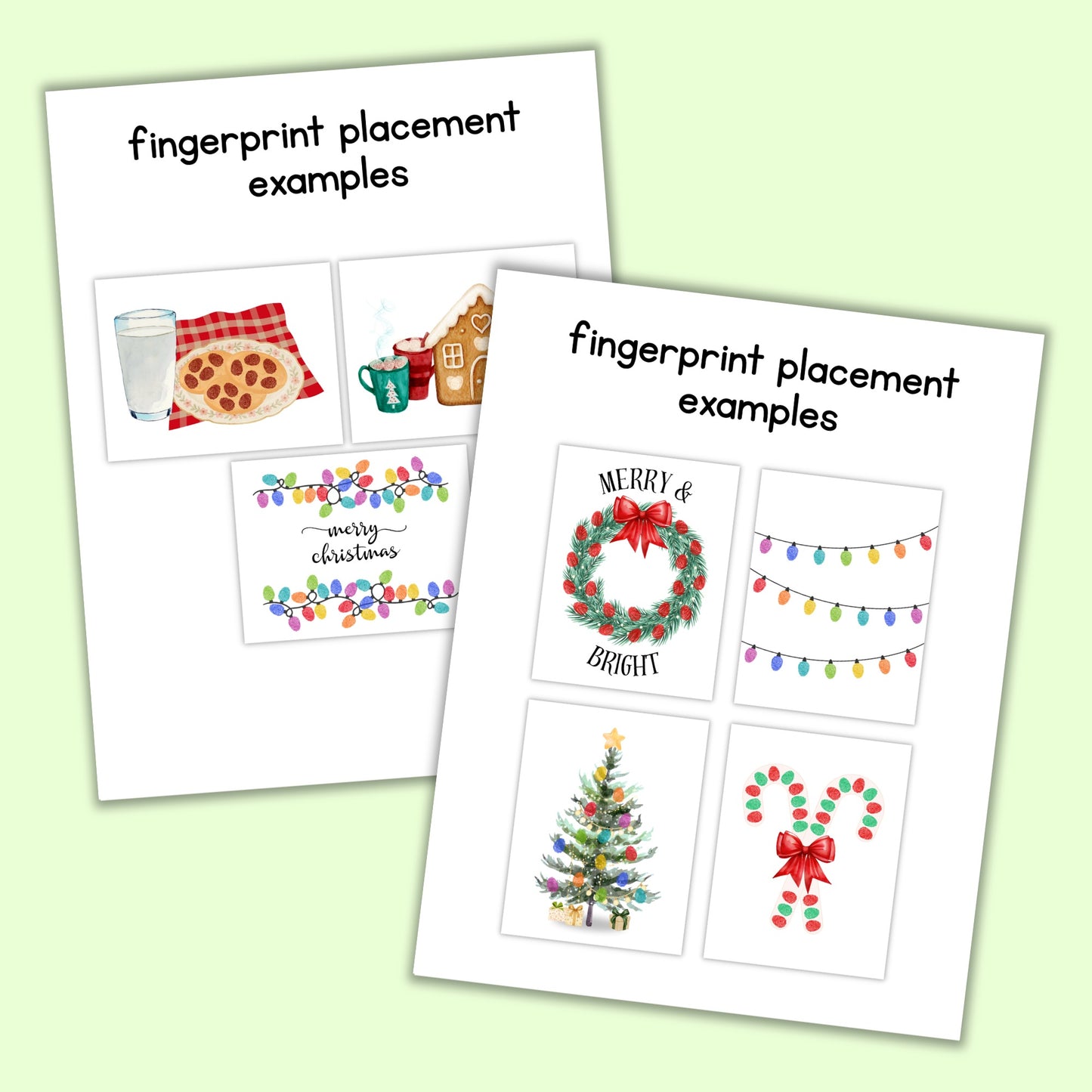 Christmas Fingerprint Art Bundle