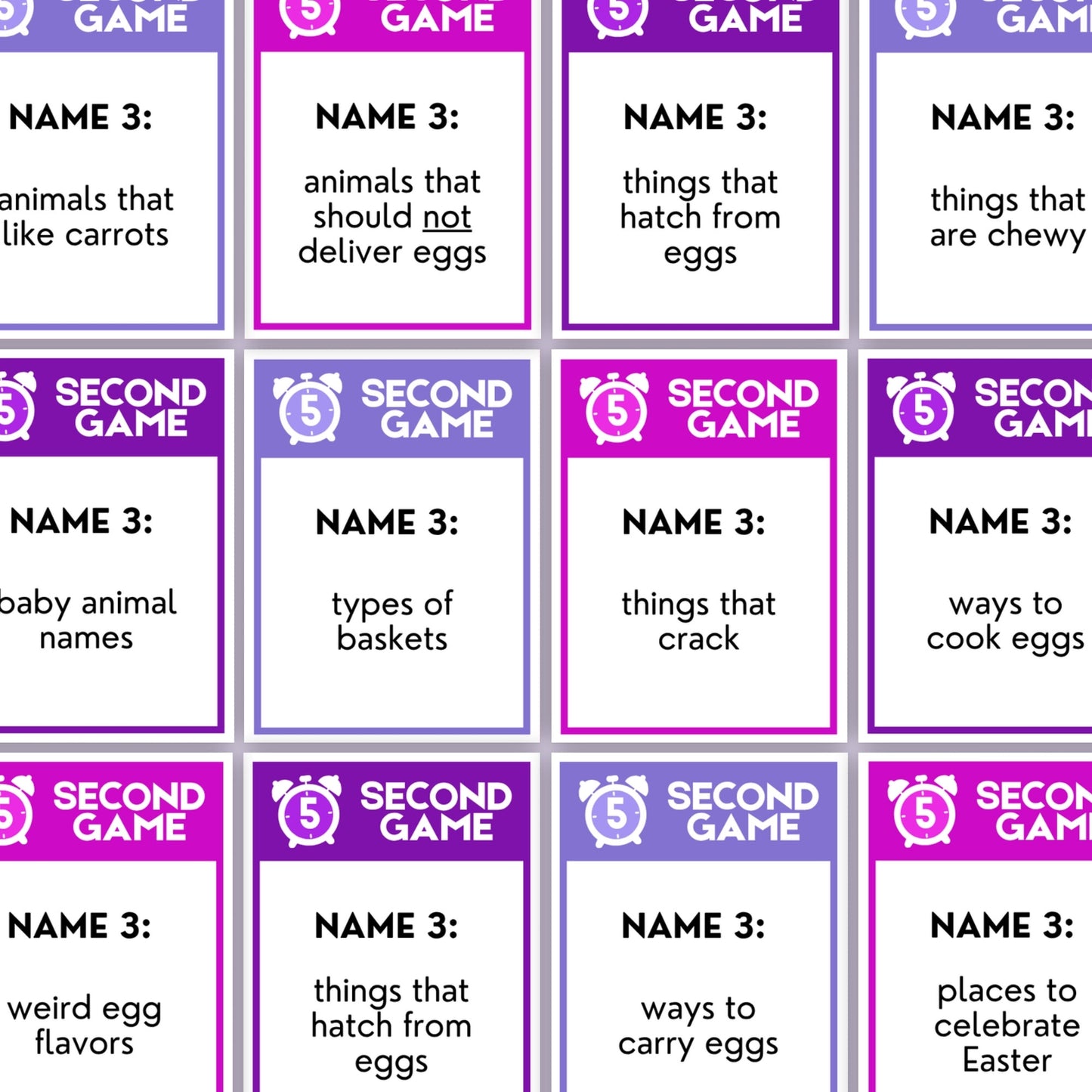 Easter 5-Second Game