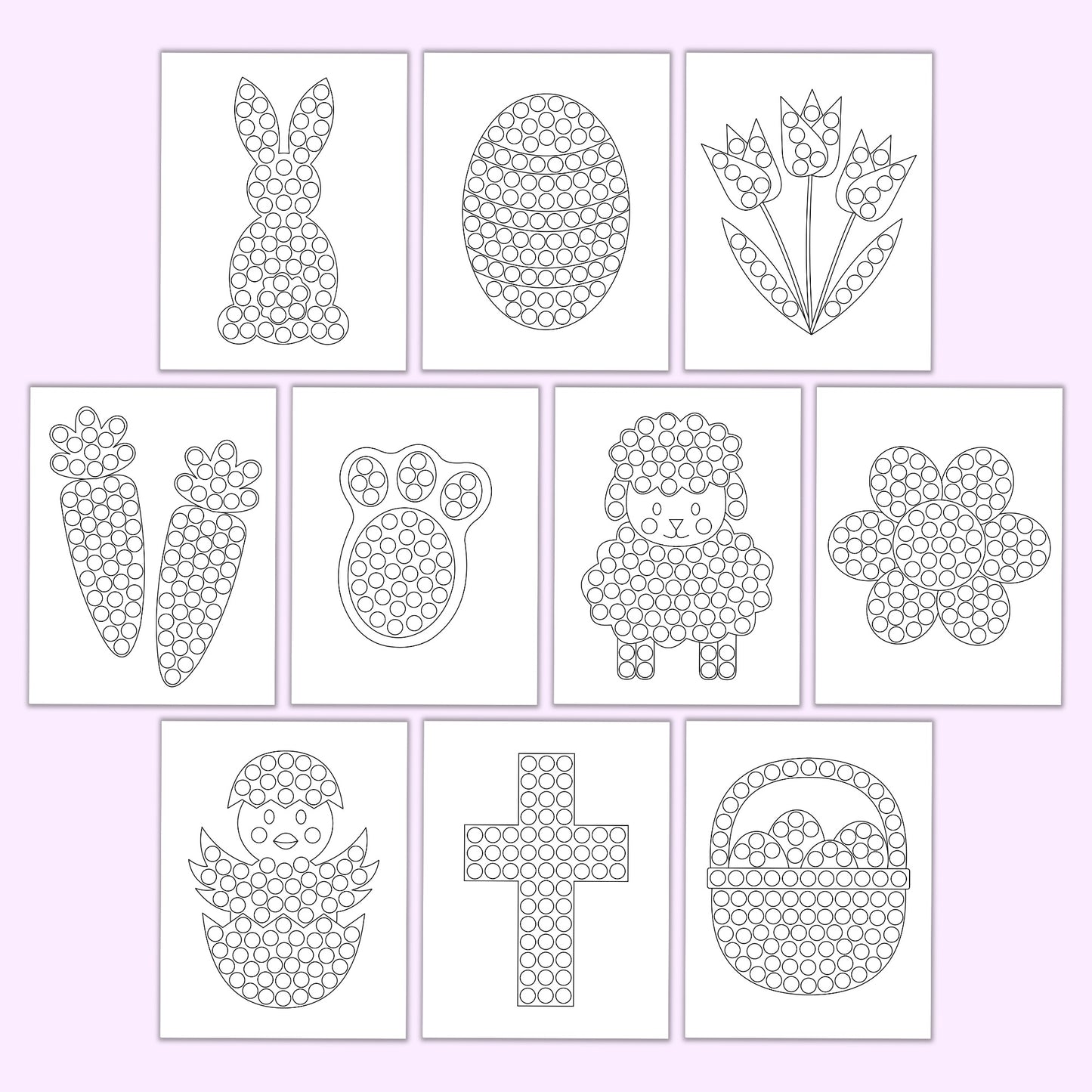 Easter Dot Marker Pages