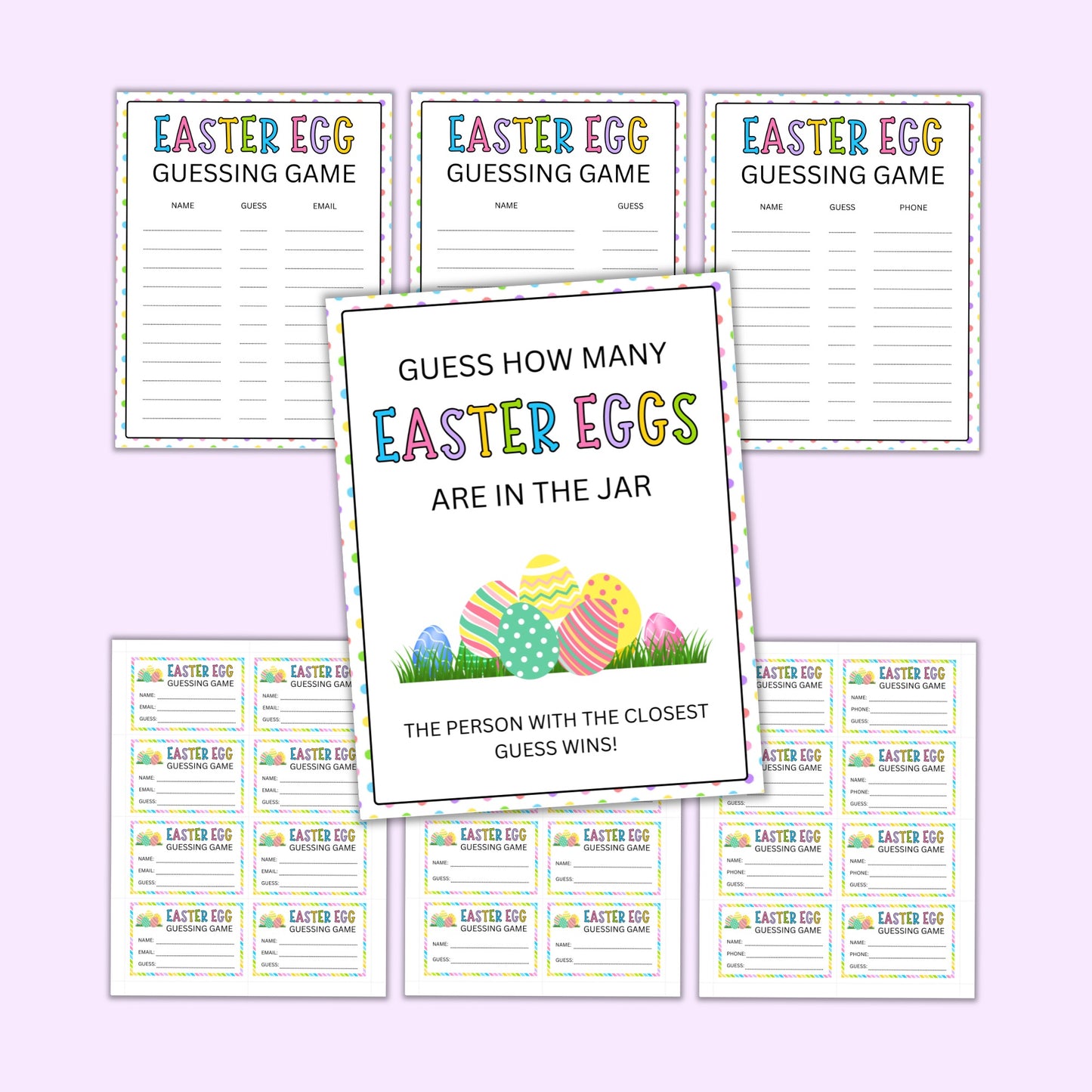 Easter Egg Guessing Game