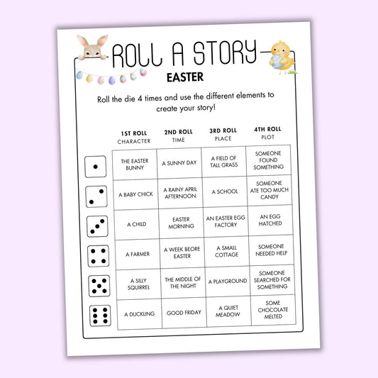 Easter Roll a Story Game