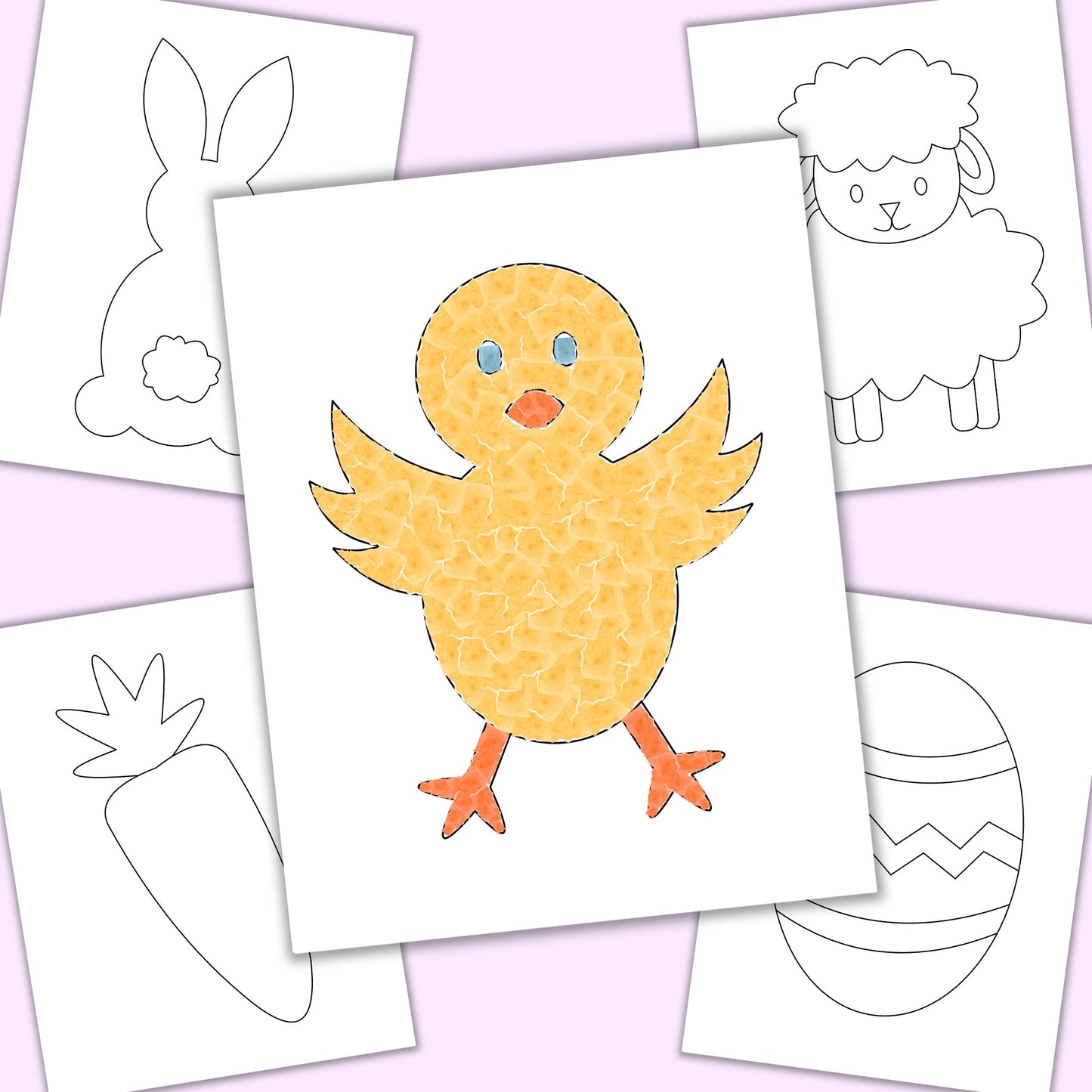 Easter Torn Paper Craft