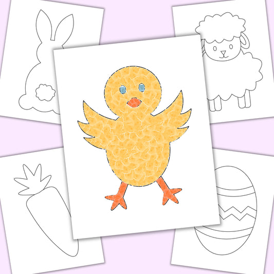 Easter Torn Paper Craft