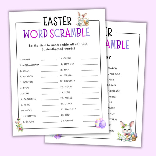 Easter Word Scramble