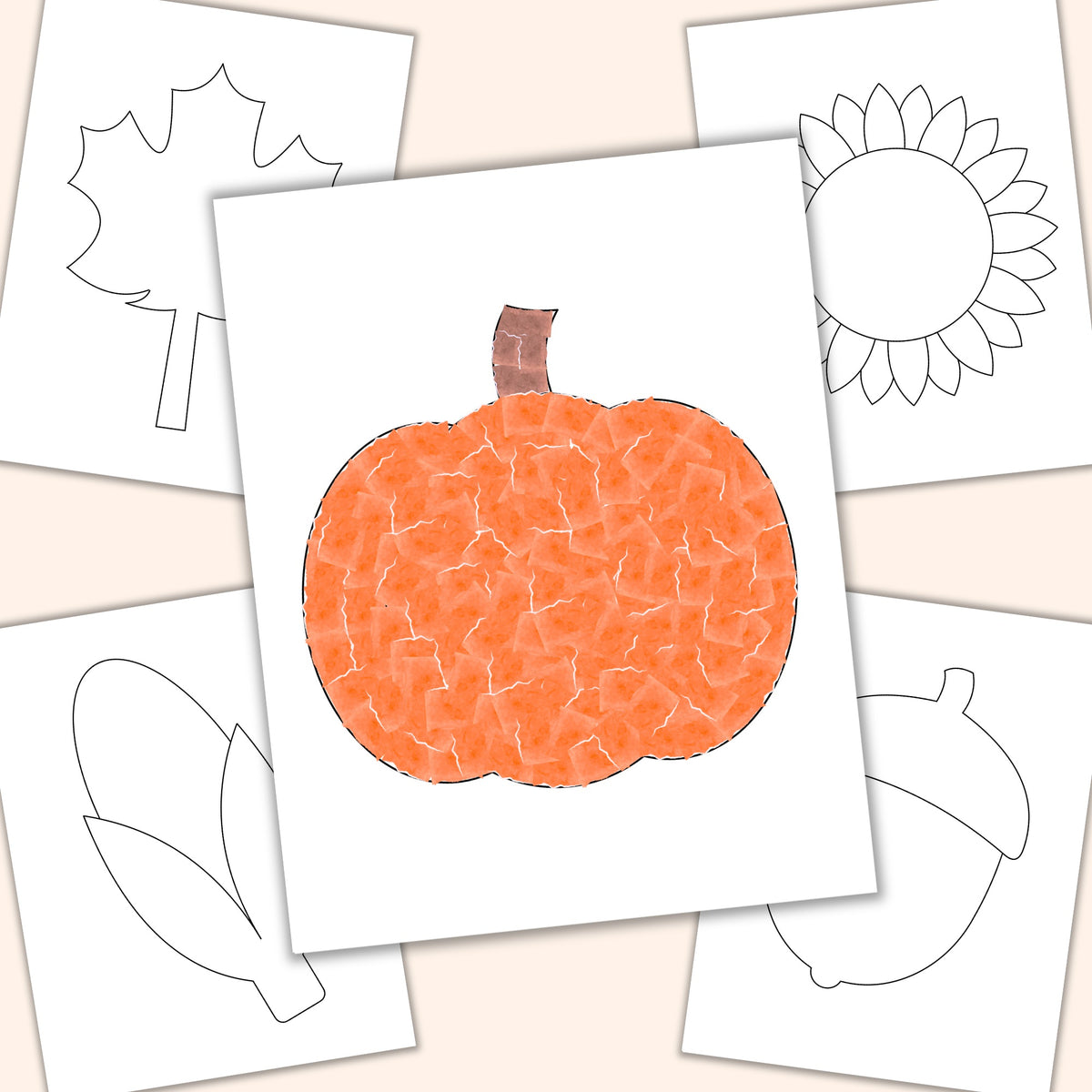 Fall Torn Paper Craft