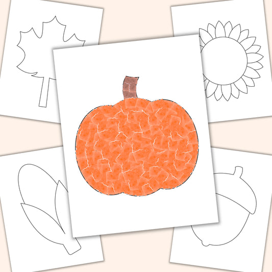 Fall Torn Paper Craft