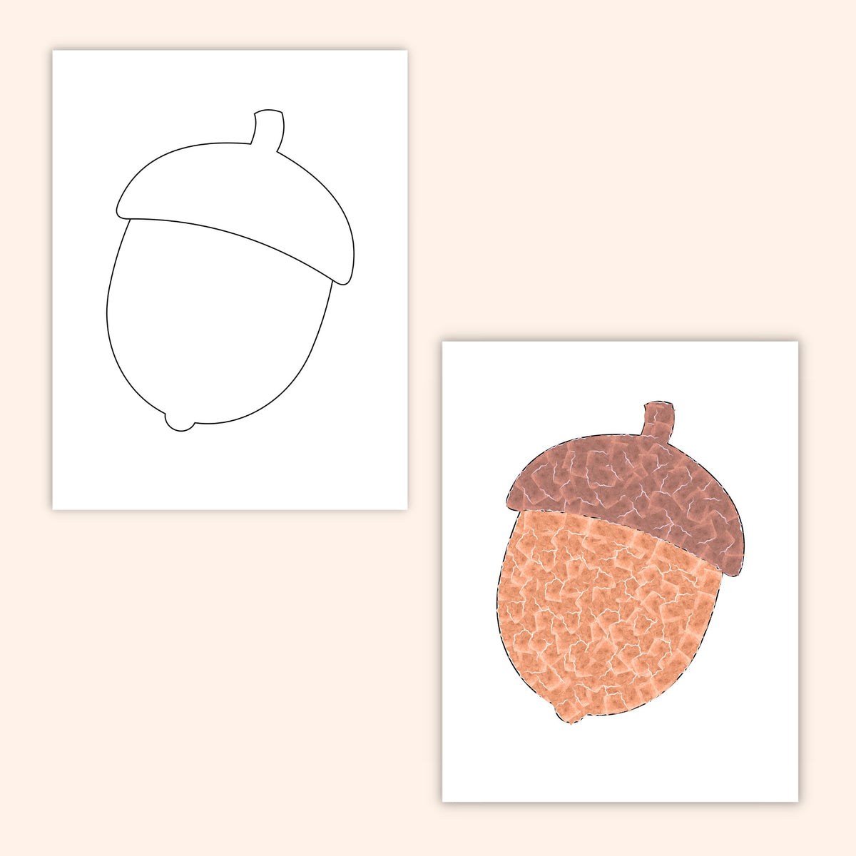Fall Torn Paper Craft