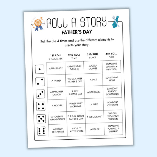Father's Day Roll a Story Game