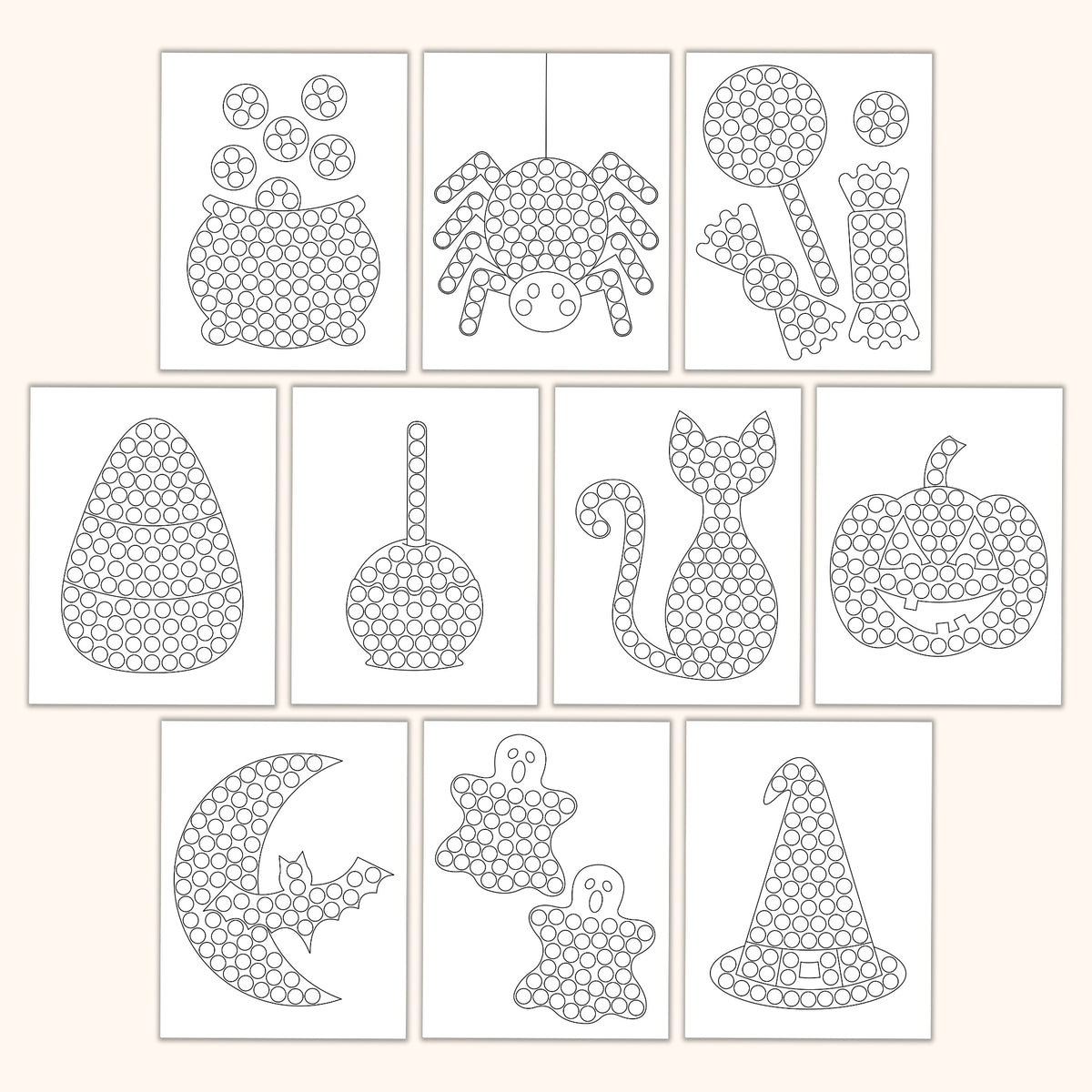 Halloween Dot Marker Pages