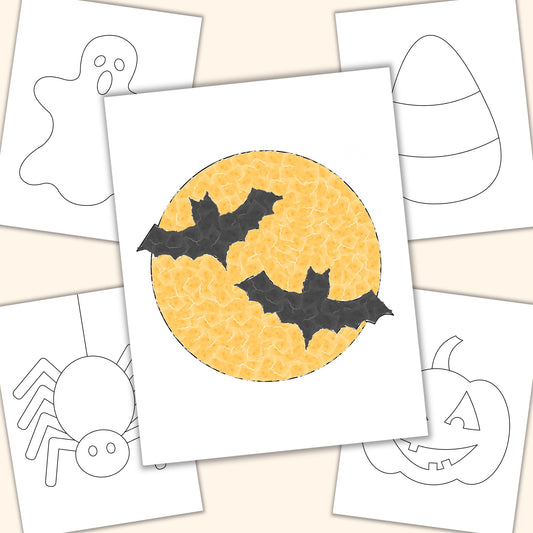 Halloween Torn Paper Craft