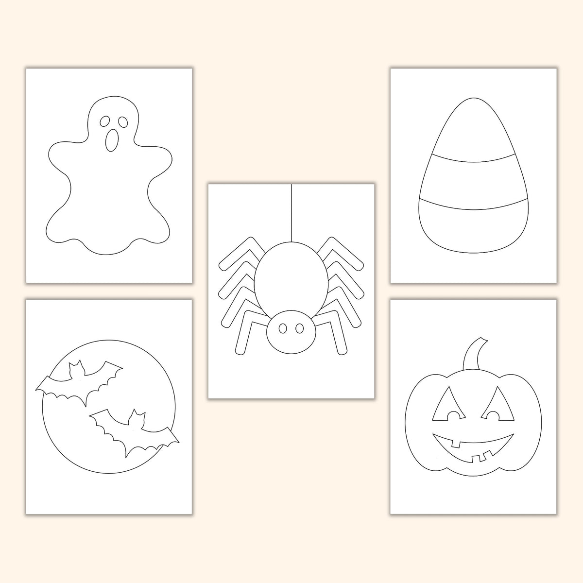 Halloween Torn Paper Craft