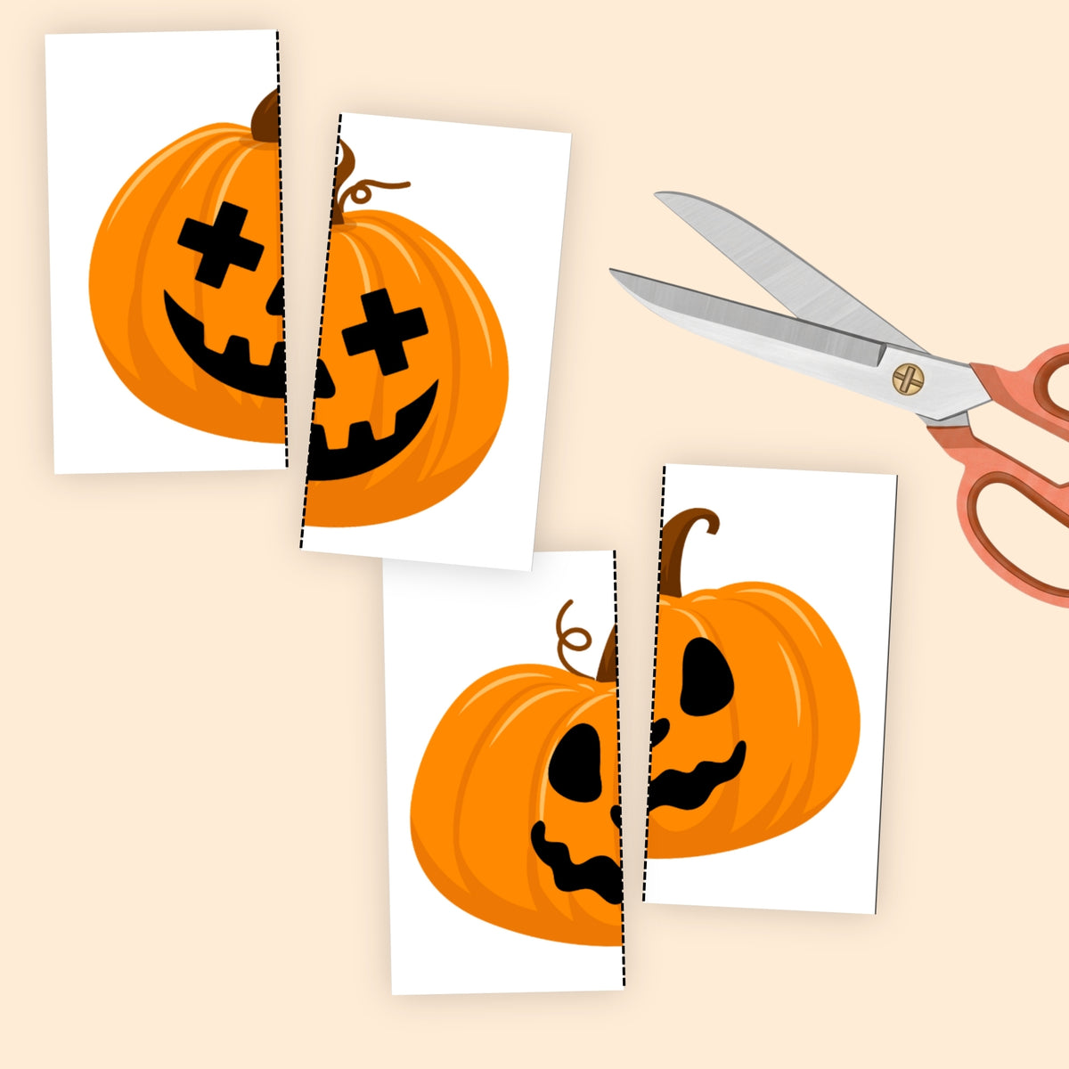 Jack-o'-Lantern Matching Game