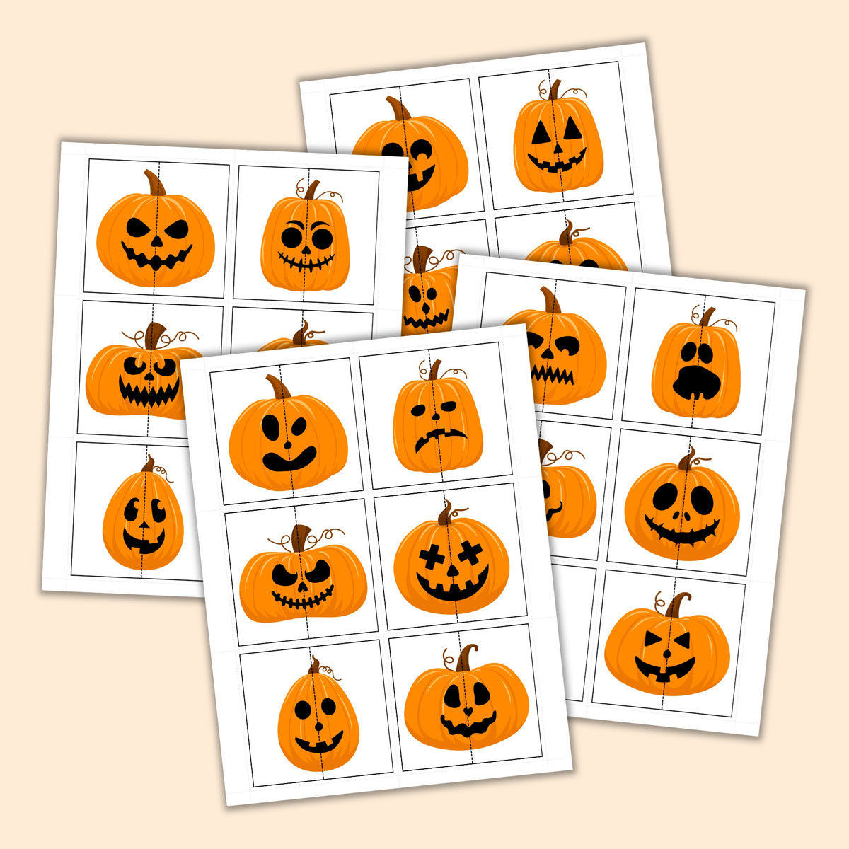 Jack-o'-Lantern Matching Game