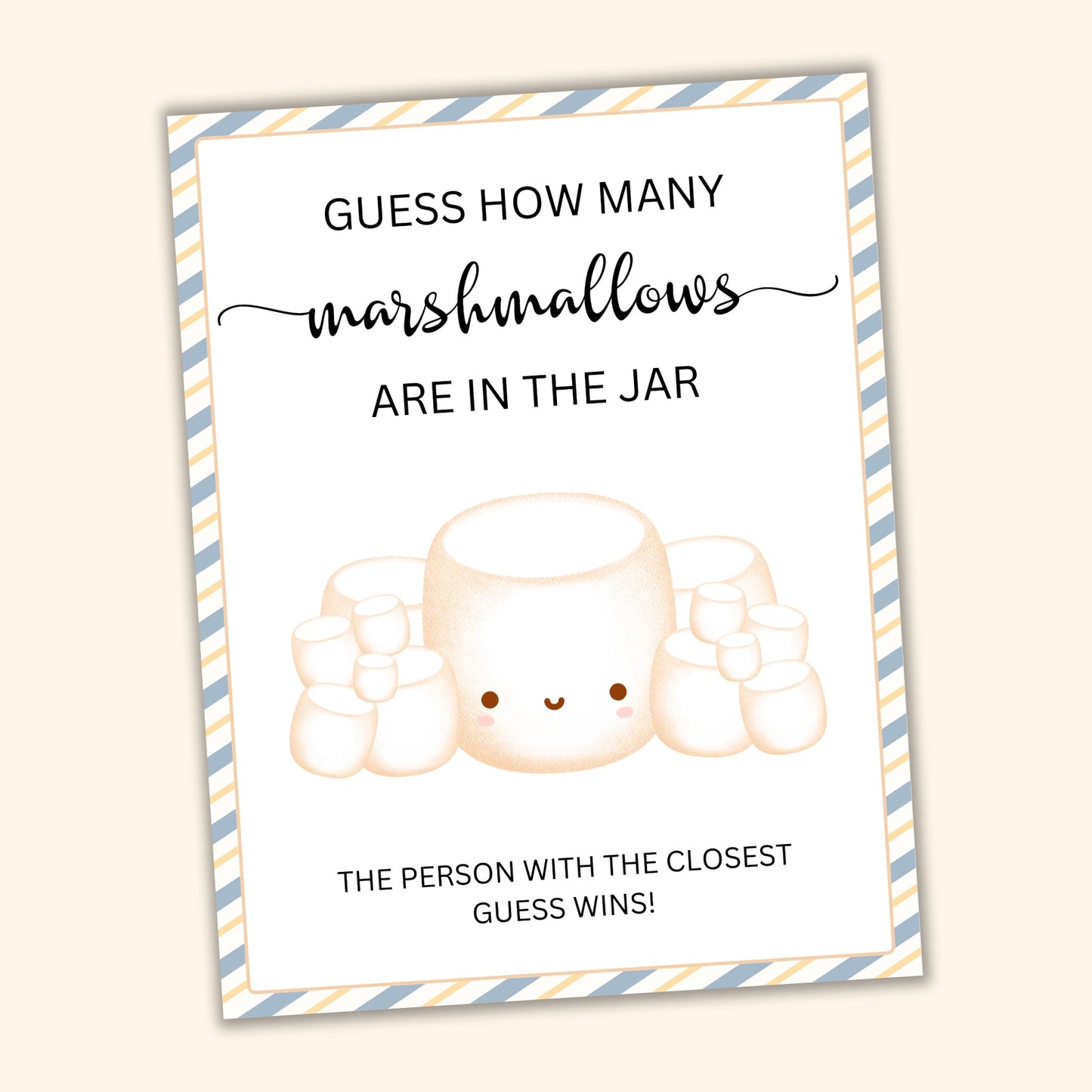 Marshmallow Guessing Game
