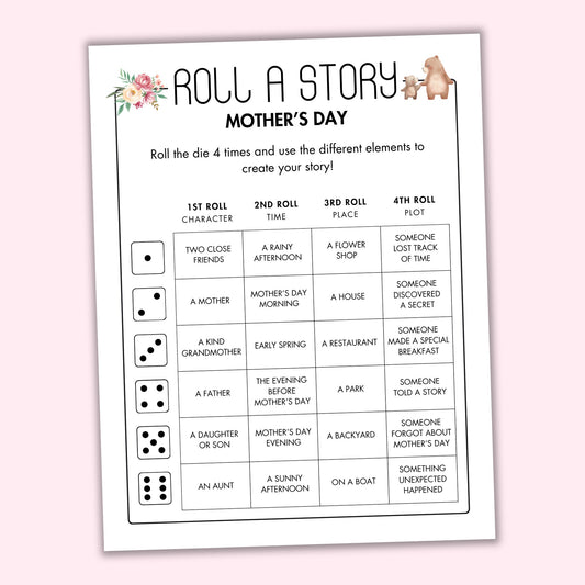 Mother's Day Roll a Story Game
