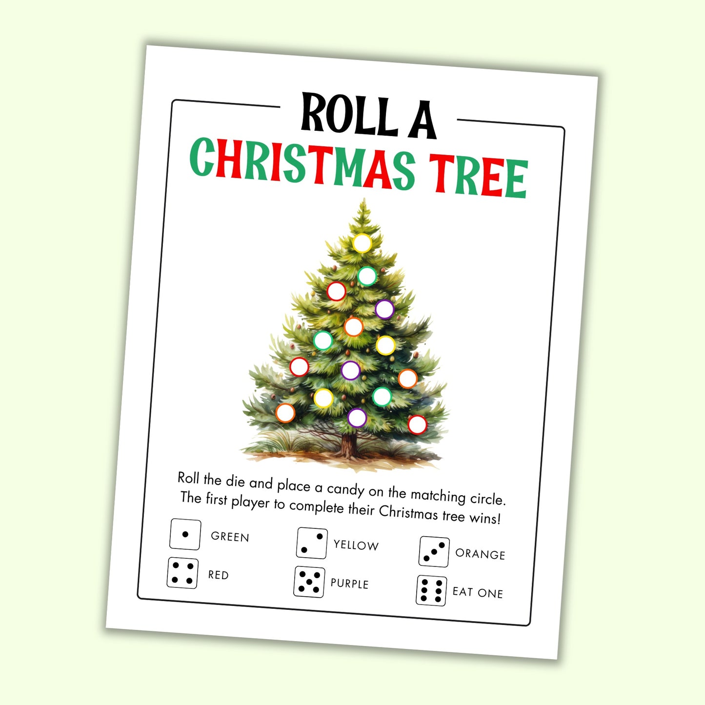 Roll a Christmas Tree