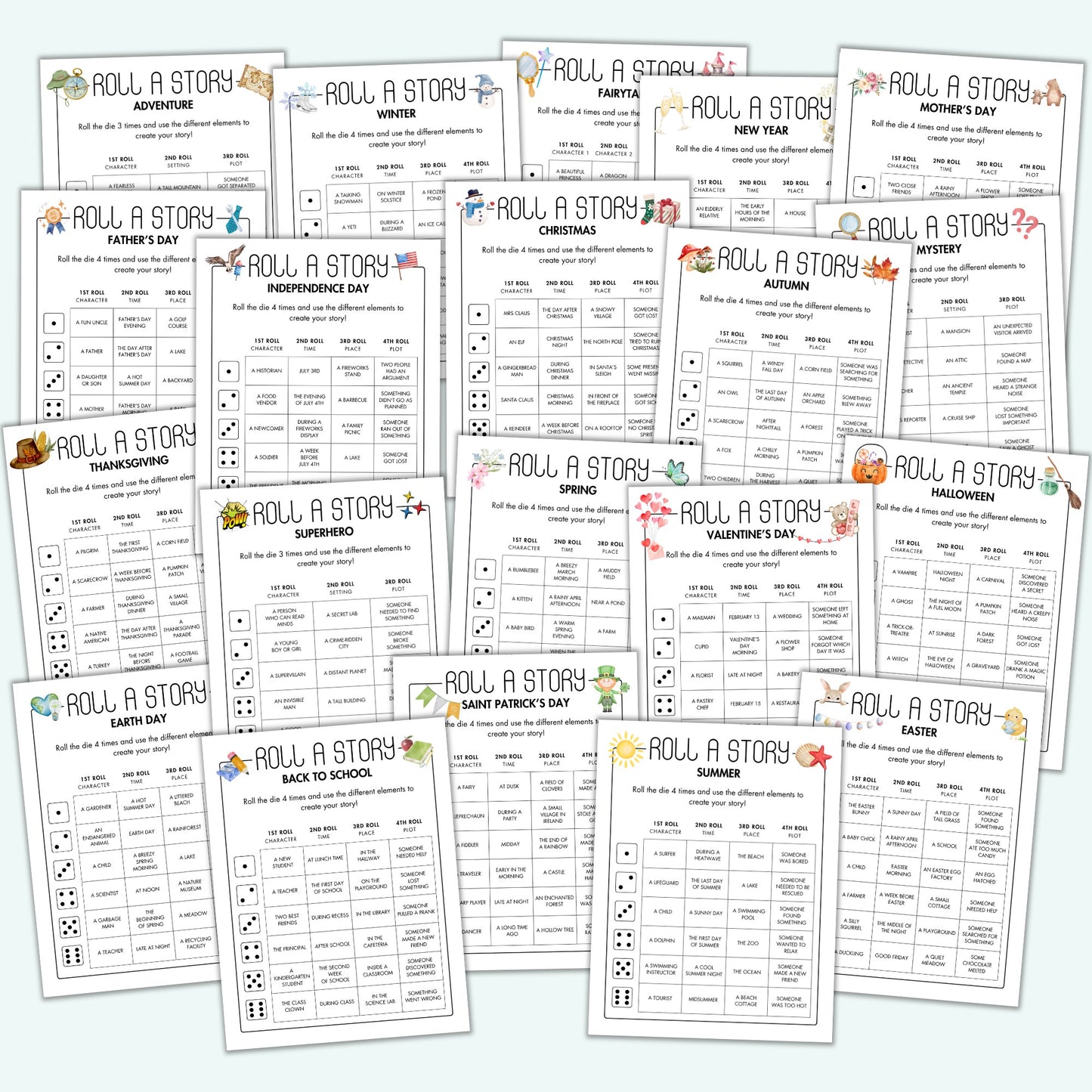 Roll a Story MEGA BUNDLE (20 Themes)
