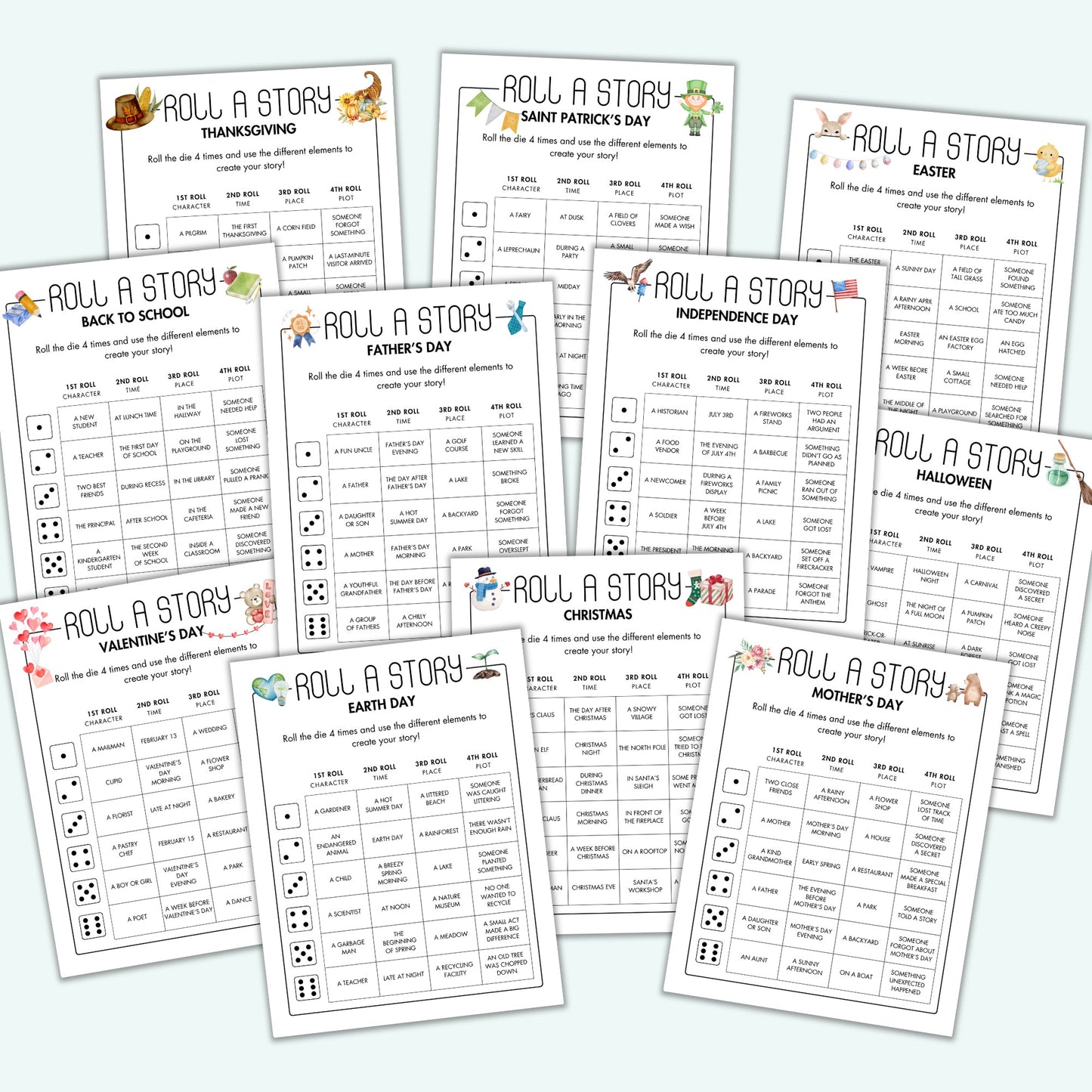 Roll a Story MEGA BUNDLE (20 Themes)