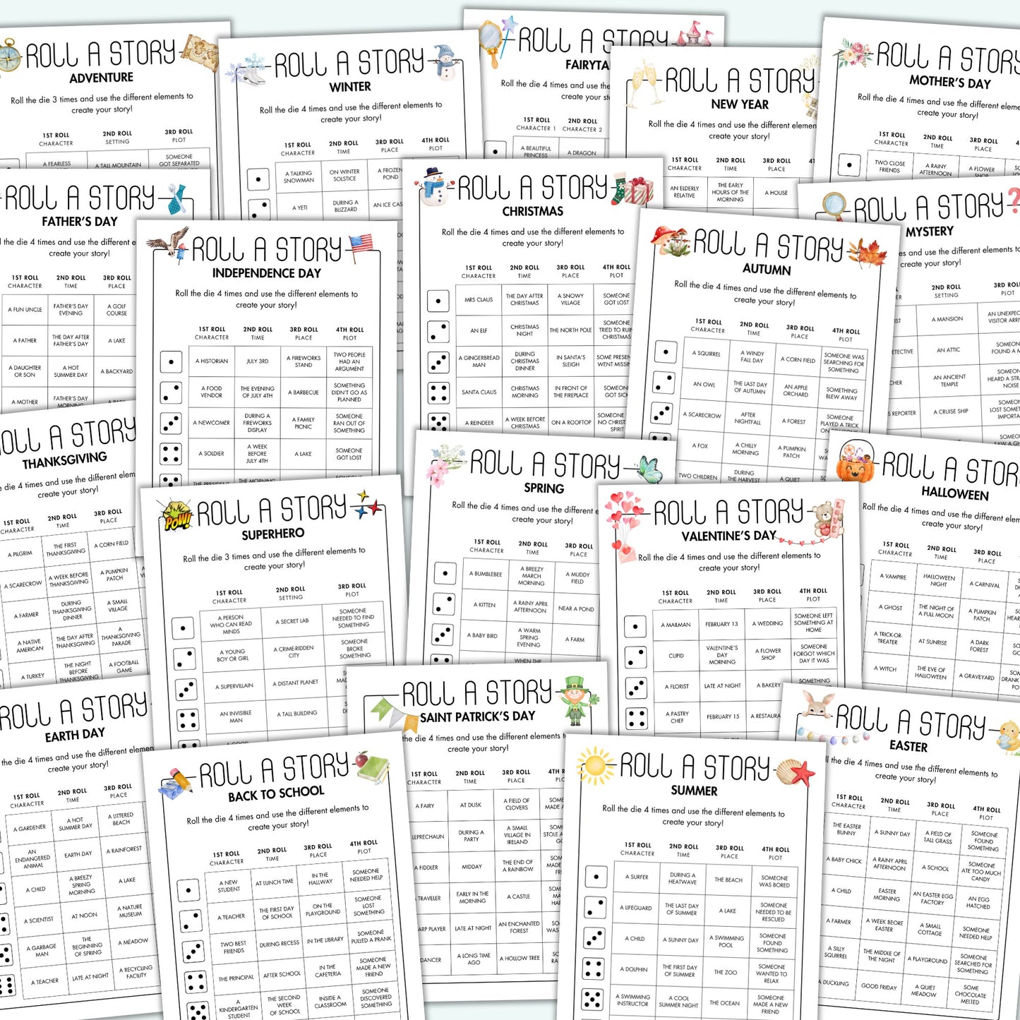 Roll a Story MEGA BUNDLE (20 Themes)