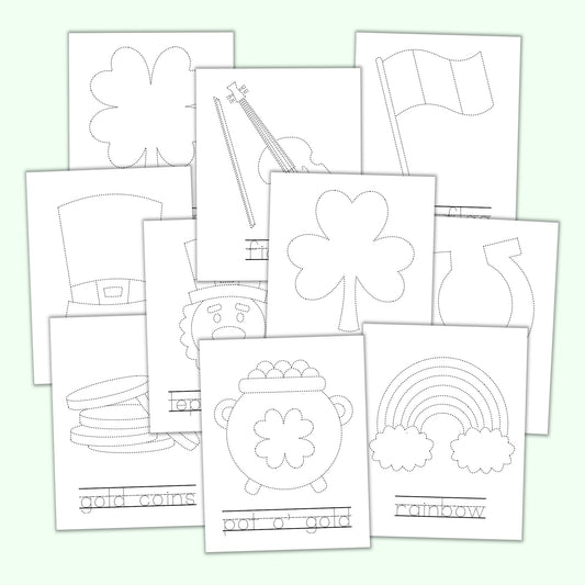 St Patrick's Day Tracing Worksheets