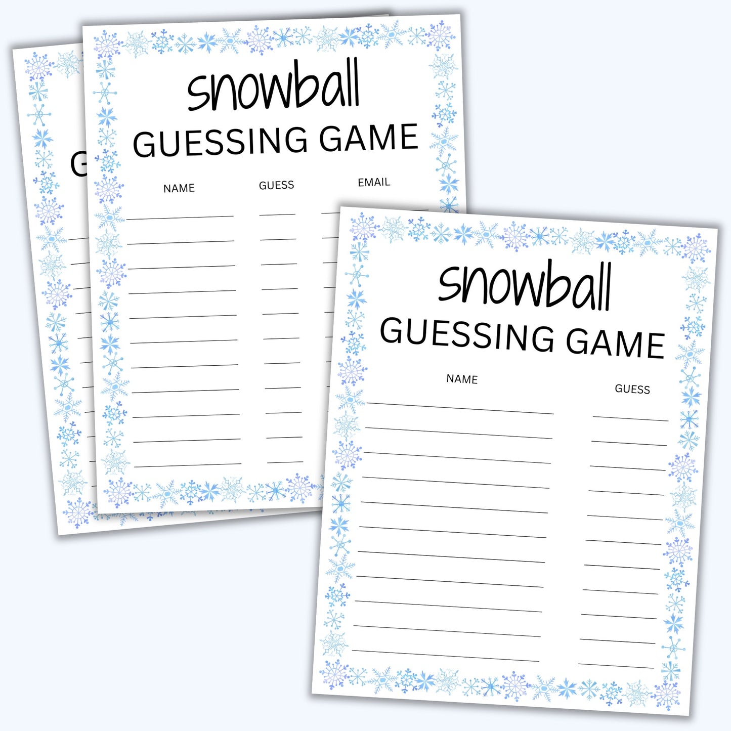 Snowball Guessing Game
