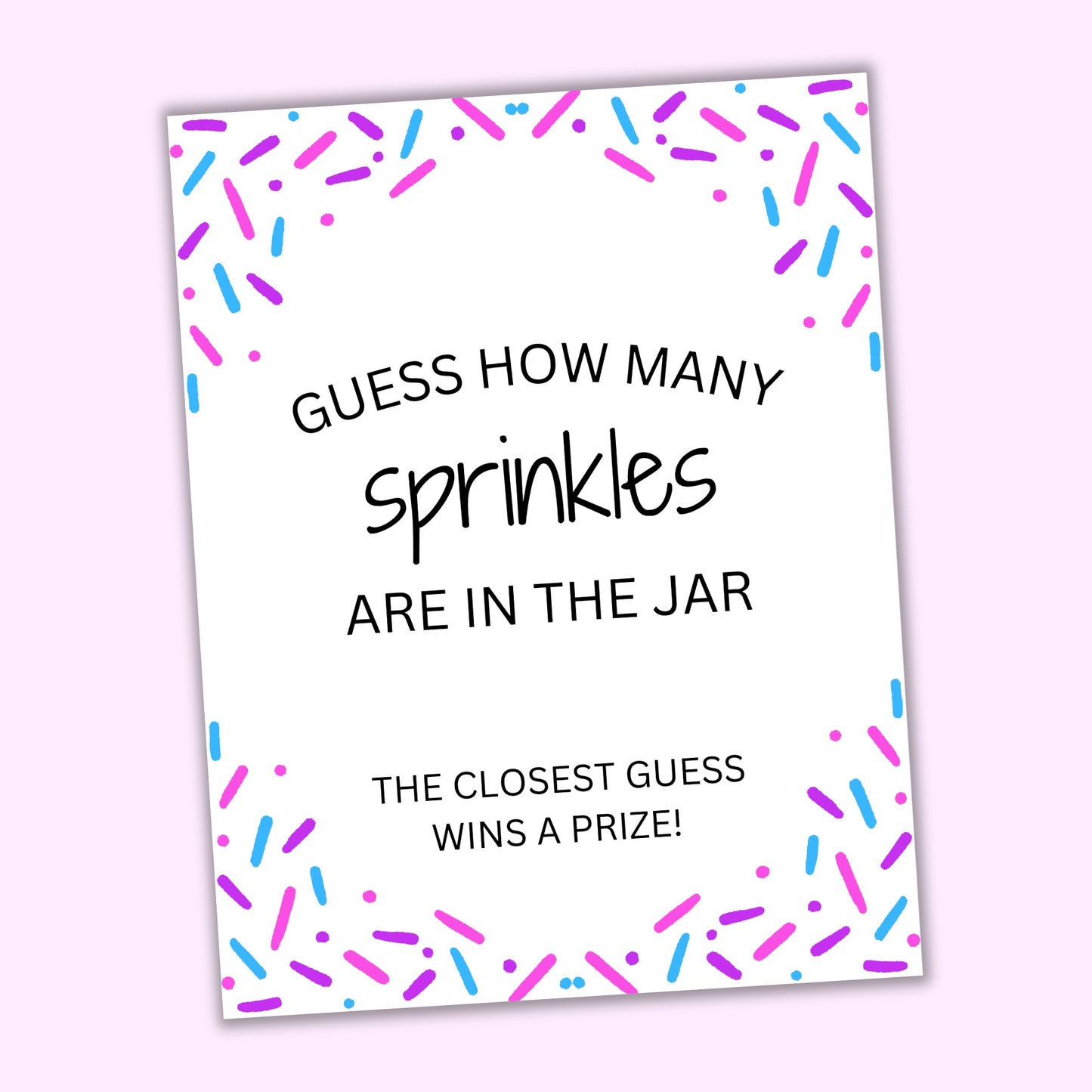 Sprinkles Guessing Game