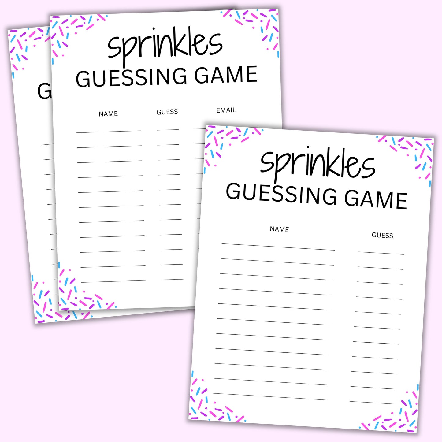 Sprinkles Guessing Game