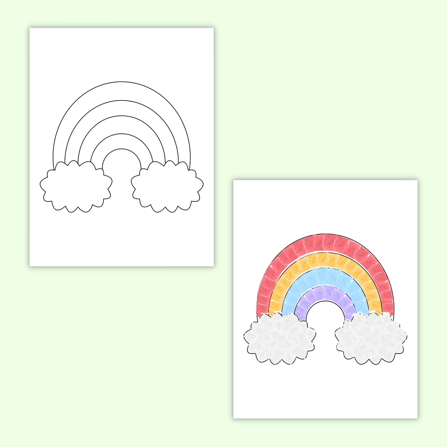 St Patrick's Day Torn Paper Craft