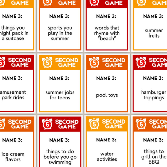 Summer 5-Second Game