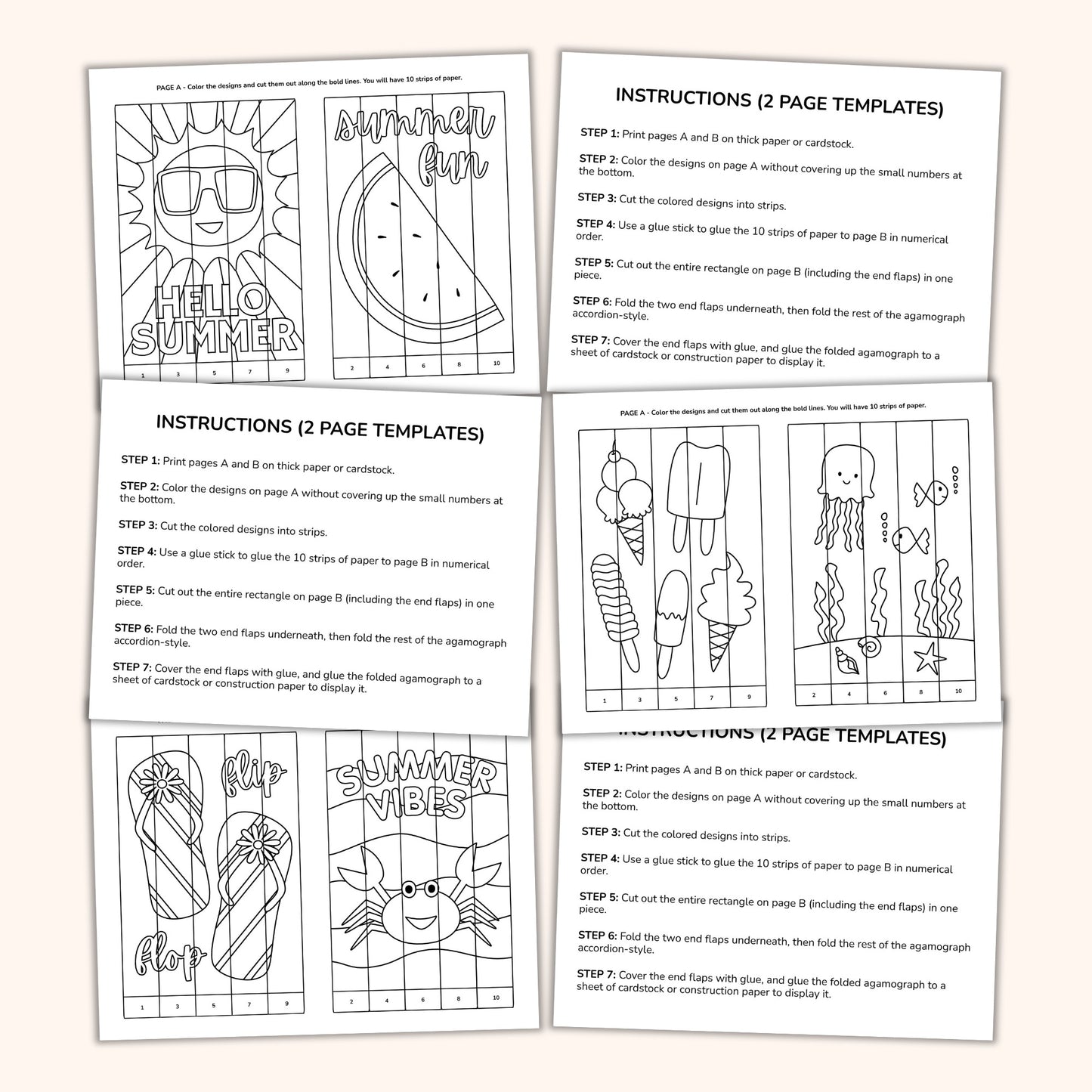 Summer Agamograph Bundle (3 Designs!)
