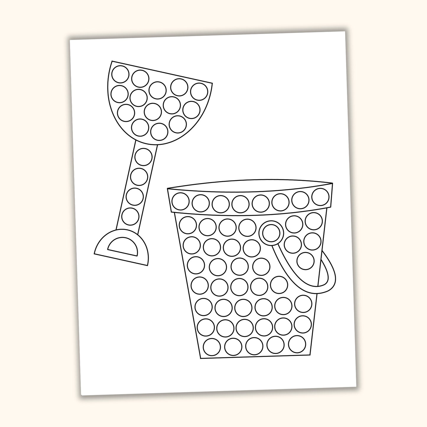 Summer Dot Marker Pages