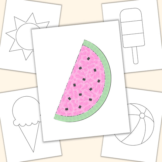 Summer Torn Paper Craft