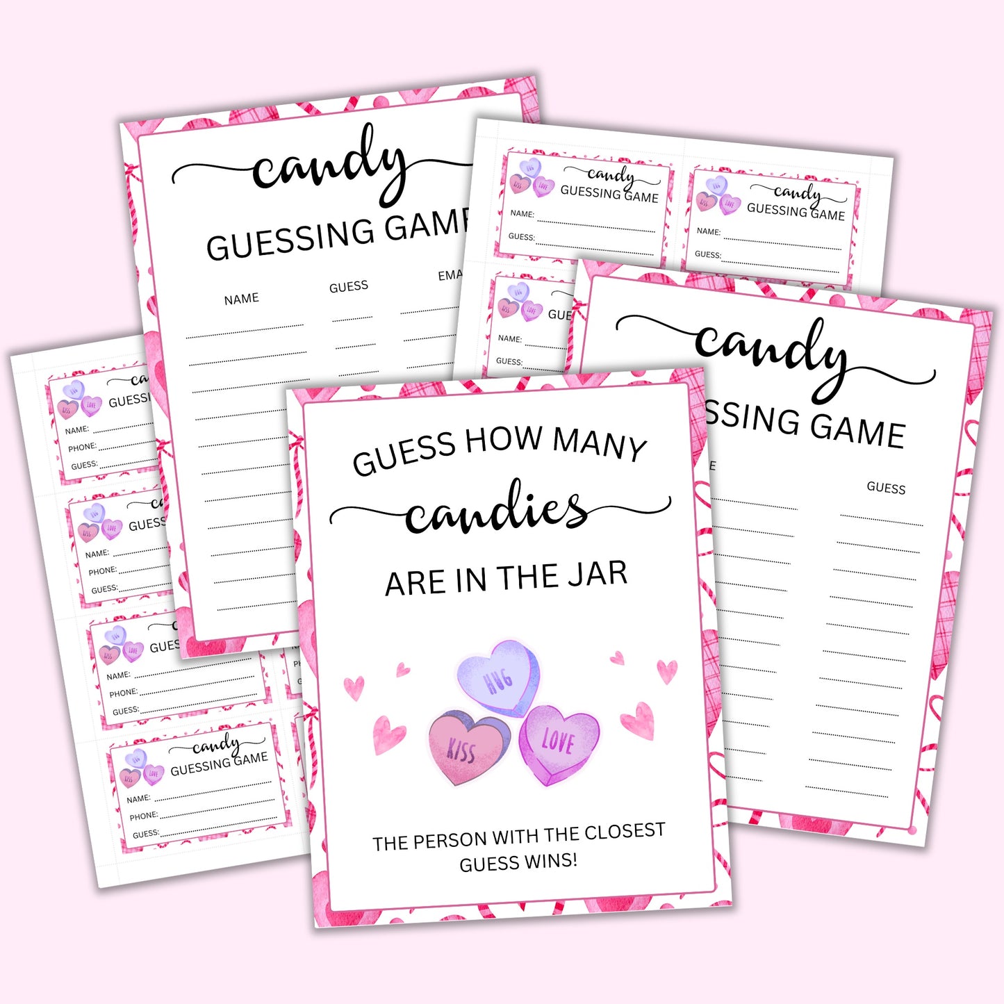 Valentine Candy Guessing Game