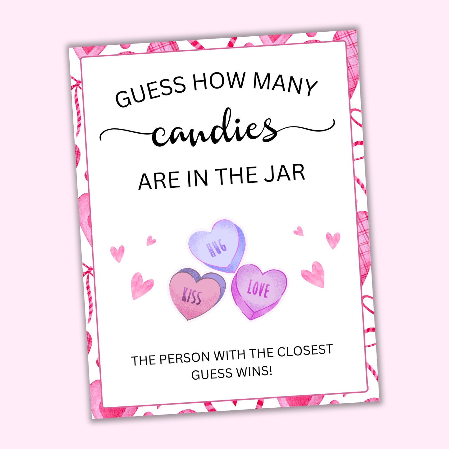 Valentine Candy Guessing Game