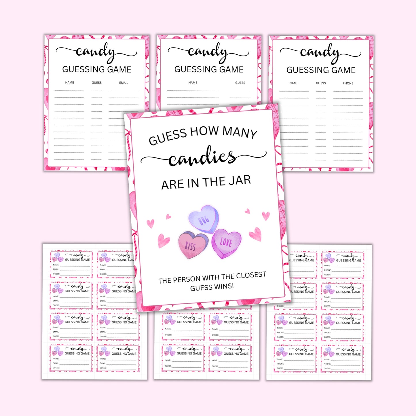 Valentine Candy Guessing Game