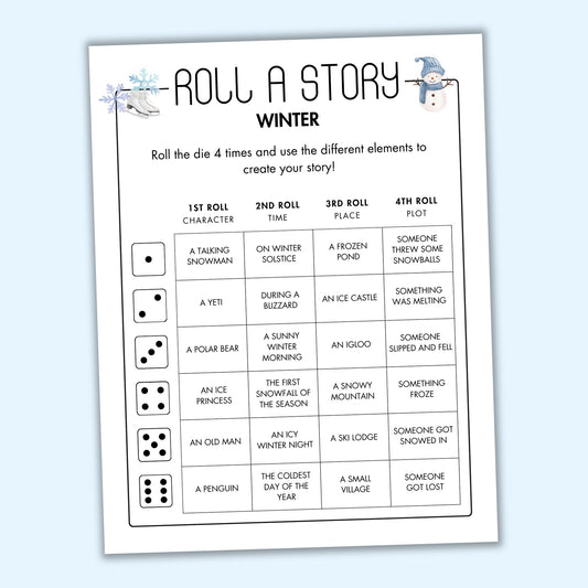 Winter Roll a Story Game