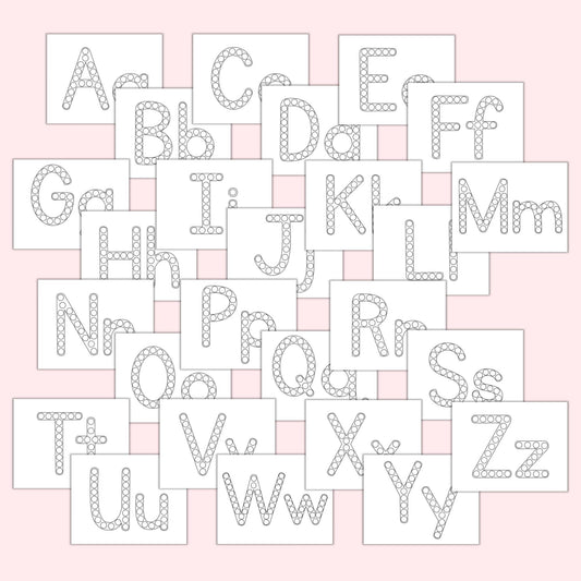 Alphabet Dot Marker Pages