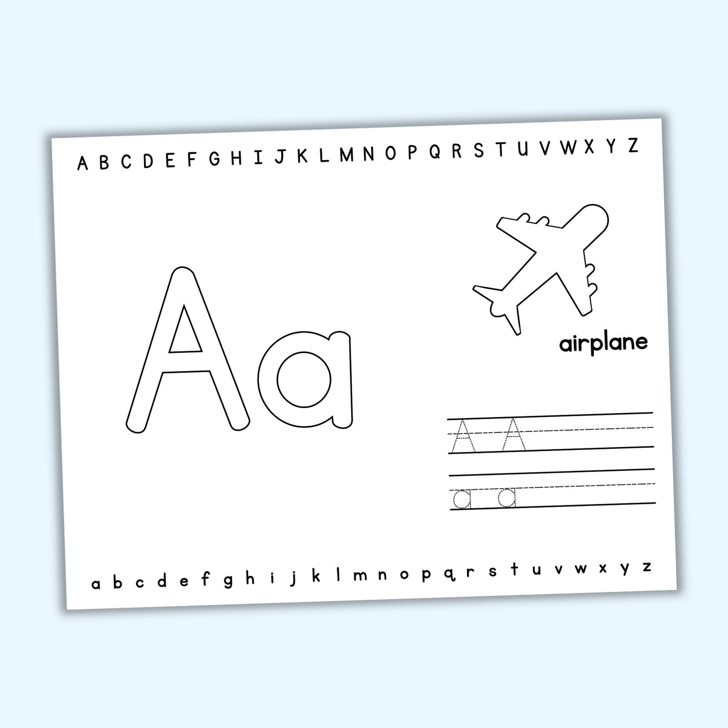 Alphabet Play Dough Mats