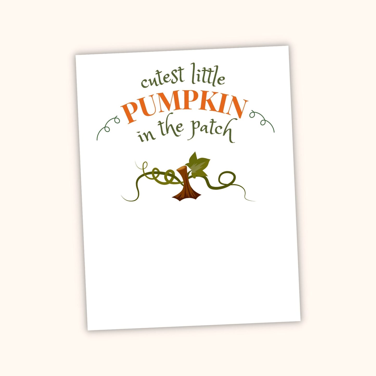 "Cutest Little Pumpkin" Handprint & Footprint Kit (Set of 2)