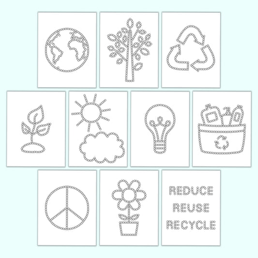 Earth Day Q-Tip Sheets